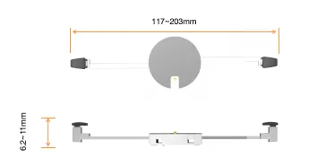 CT20 2 Claws Tablet Bracket for T20 Dummy